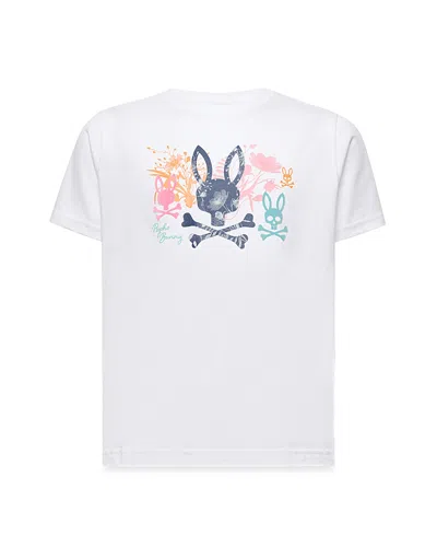 Psycho Bunny Boys' Santiago Graphic Tee - Little Kid, Big Kid In White