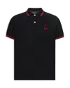 Psycho Bunny Boys' Sayer Bunny Pique Polo - Little Kid, Big Kid In Black