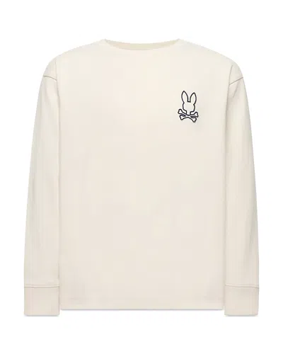 Psycho Bunny Boys' Sayer Long Sleeved Tee - Little Kid, Big Kid In Neutral