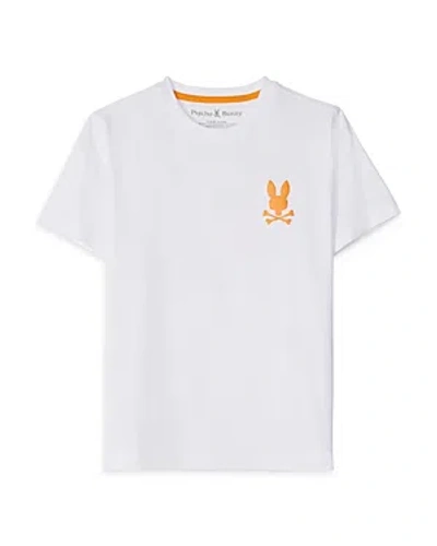Psycho Bunny Boys' Sparta Back Graphic Tee - Little Kid, Big Kid In White