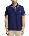 Psycho Bunny Bradford Pique Polo In Evening Blue