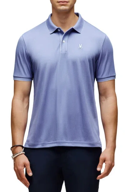 Psycho Bunny Bryce Performance Polo In Blue