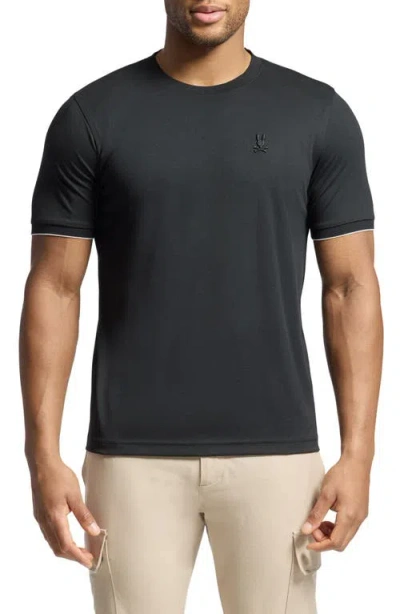 Psycho Bunny Bryce Performance T-shirt In Black