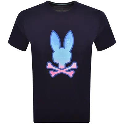 Psycho Bunny Caspian Graphic T Shirt Navy In Multi