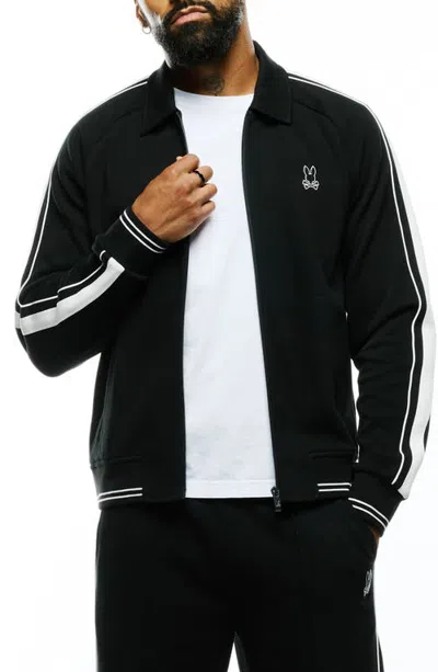 Psycho Bunny Ceano Track Jacket In Black