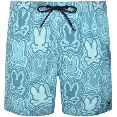 Psycho Bunny Chuck Lightweight Swim Shorts Blue