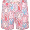 Psycho Bunny Chuck Lightweight Swim Shorts Pink In Multi