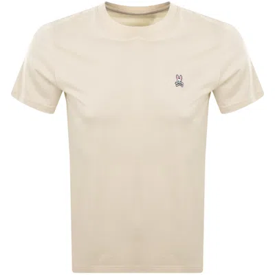 Psycho Bunny Classic Cn T Shirt Cream In Neutral