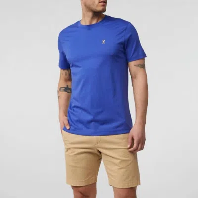Psycho Bunny Classic Crew Neck Short Sleeve Tee In Twilight Blue