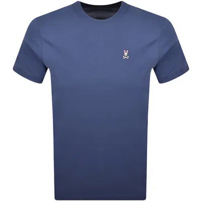 Psycho Bunny Classic Crew Neck T Shirt Blue