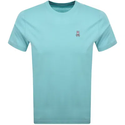 Psycho Bunny Classic Crew Neck T Shirt Blue In Animal Print