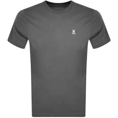 Psycho Bunny Classic Crew Neck T Shirt Grey In Gray