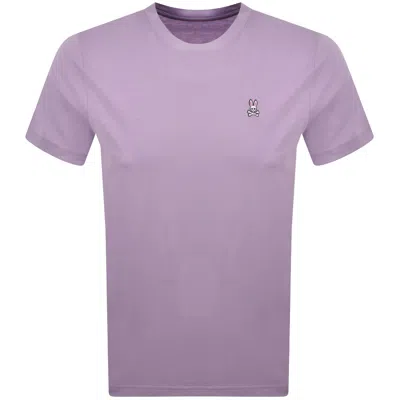 Psycho Bunny Classic Crew Neck T Shirt Lilac In Purple