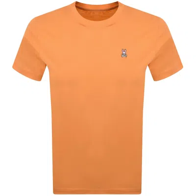 Psycho Bunny Classic Crew Neck T Shirt Orange