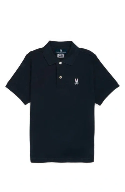 Psycho Bunny Kids'  Classic Polo In Navy