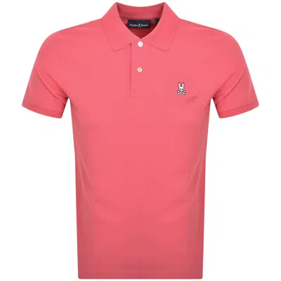 Psycho Bunny Classic Polo T Shirt Blue In Pink