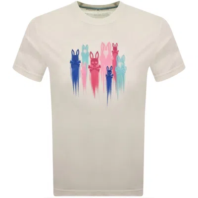 Psycho Bunny Cosmo Graphic T Shirt Cream In White