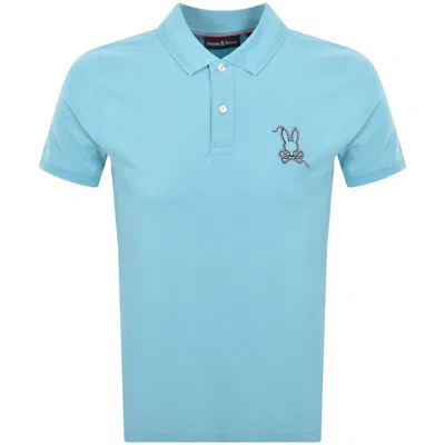 Psycho Bunny Cyrus Pique Polo T Shirt Blue