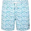 Psycho Bunny Cyrus Print Swim Shorts Blue In Blue