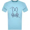 Psycho Bunny Cyrus Embroidered Pima Cotton T-shirt In Blue