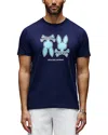 Psycho Bunny Dawson Logo Graphic Tee In Blue