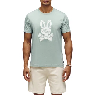 Psycho Bunny Derek Pima Cotton Appliqué Logo T-shirt In Green
