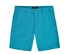 Psycho Bunny Diego Twill Flat Front Shorts In Blue