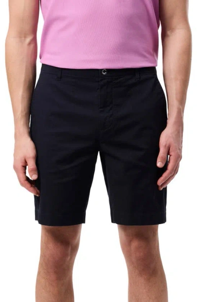 Psycho Bunny Diego Flat Front Stretch Cotton Chino Shorts In Navy