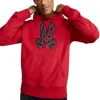 Psycho Bunny Drake Popover Hoodie In Intense Red In Multi