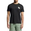 Psycho Bunny Elliot Pima Cotton Graphic T-shirt In Black