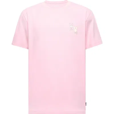 Psycho Bunny Elliot Pima Cotton Graphic T-shirt In Romance Rose