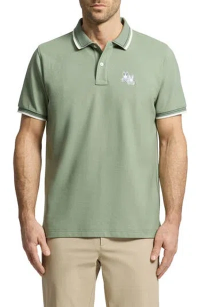 Psycho Bunny Elliot Pima Cotton Piqué Polo In Blue