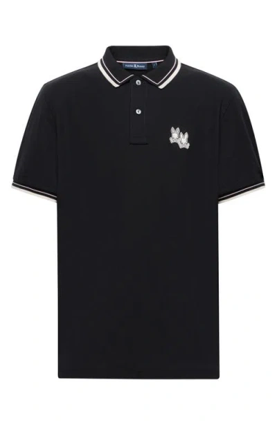 Psycho Bunny Elliot Pima Cotton Piqué Polo In Evening Blue