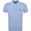Psycho Bunny Elliot Pique Polo T Shirt Blue