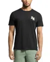 Psycho Bunny Elliot Pima Cotton Graphic T-shirt In Black