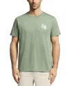Psycho Bunny Elliot Pima Cotton Graphic T-shirt In Green