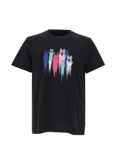 Psycho Bunny Embroidered Pima Cotton T-shirt In Black