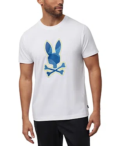 Psycho Bunny Enox Short Sleeve Graphic Tee In White