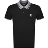 Psycho Bunny Evandale Pique Polo T Shirt Black In Black