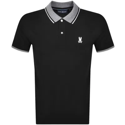 Psycho Bunny Evandale Pique Polo T Shirt Black