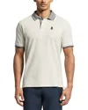 Psycho Bunny Evandale Regular Fit Oxford Collar Pique Polo In Natural Linen