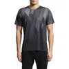 Psycho Bunny Fletcher Print Performance T-shirt In Black
