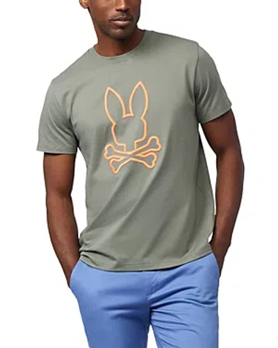 Psycho Bunny Floyd Short Sleeve Graphic Tee In Agave Green