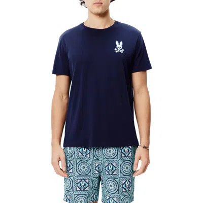 Psycho Bunny Frank Back Graphic T-shirt In Burgundy