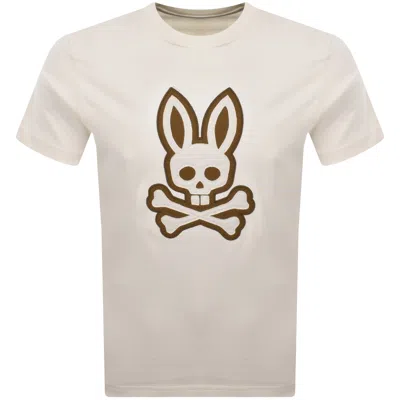 Psycho Bunny Gage Graphic T Shirt Cream In White