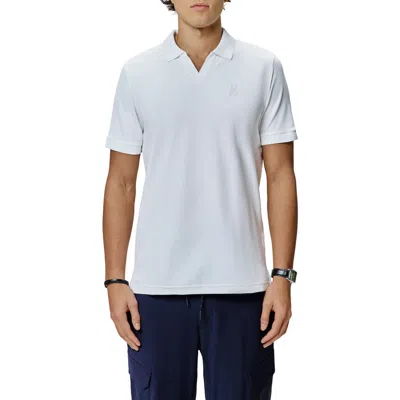Psycho Bunny Geoffrey Johnny Collar Polo In Blue