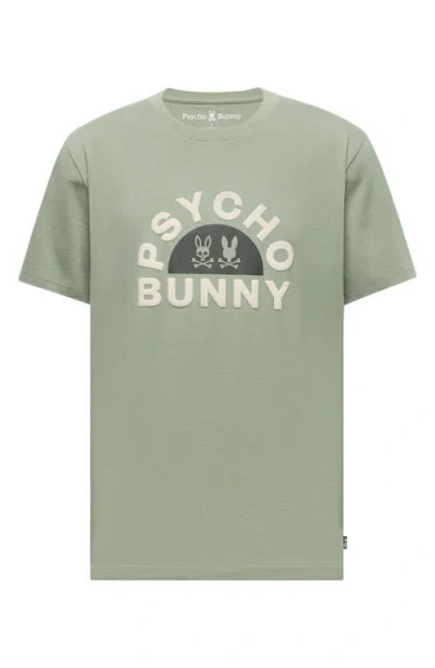 Psycho Bunny Goldie Pima Cotton Graphic T-shirt In Sea Spray