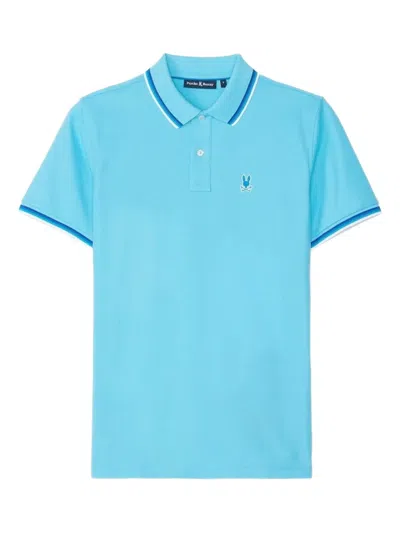 Psycho Bunny Granbury "aquarius Blue" Polo Shirt