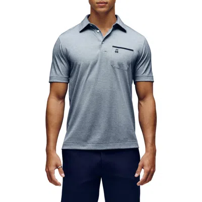 Psycho Bunny Hadley Performance Piqué Polo In Blue