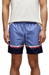 Psycho Bunny Hanks Colorblock Swim Trunks In Blue